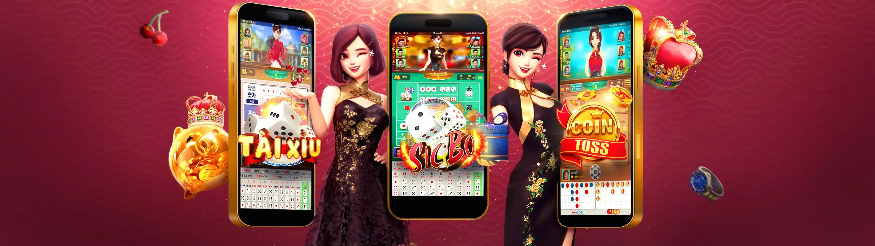 Hình ảnh đa dạng trò chơi và ưu đãi tại Vibet
